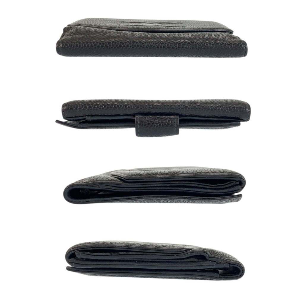 CHANEL Vintage Black Leather Logo Wallet - Picture 10 of 10